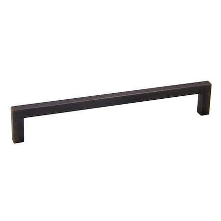 Crown 8" Modern Square Cabinet Pull with 7-1/2" Center to Center Oil Rubbed Bronze Finish CHP8722910B